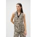 Joseph Ribkoff - 252118 losse top V-hals in luipaard print.